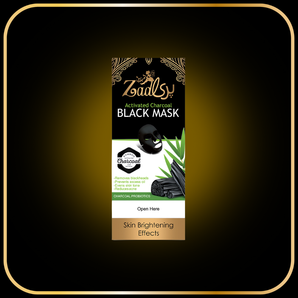Parizad Activated Charcoal Black Mask – 24 Sachets